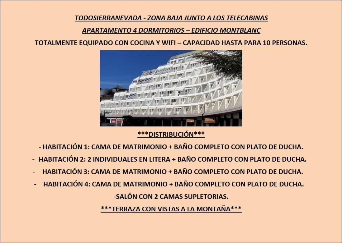 Todosierranevada Zona Baja - Apartamentos De 4 Dormitorios - Junto A Los Telecabinas Sierra Nevada Zimmer foto